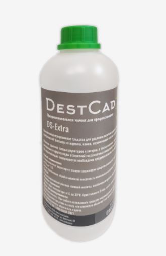 DestCad DS Extra концентрированное моющее средство для очистки от минеральных загрязнений форм, бетоноукладчиков, бетономешалок и бетононасосов, оборудования и инструментов.