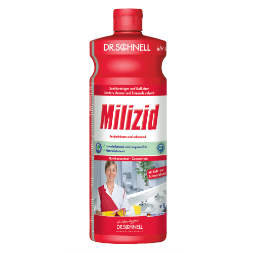 MILIZID, средство для очистки санитарных зон и удаления отложений, Dr.Schnell (1 л., 1 шт., Розница)