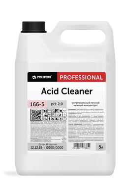 ACID CLEANER, кислотный пенный моющий концентрат для удаления ржавчины, известковых отложений, высолов, Pro-brite (5 л., 1 шт., Розница)