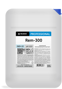 REM-300, низкопенный обезжиривающий концентрат для производственных помещений, Pro-brite (10 л., 1 шт., Розница)