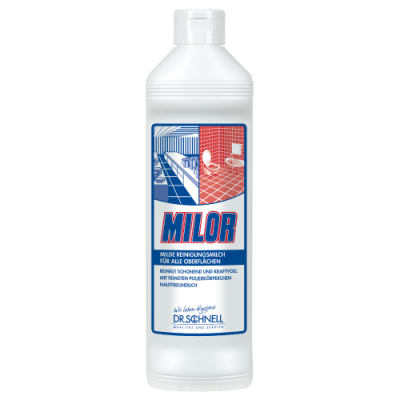 MILOR, мягкая эмульсия для очистки любых поверхностей от жира, масла, копоти, накипи и др., Dr.Schnell (500 мл.)