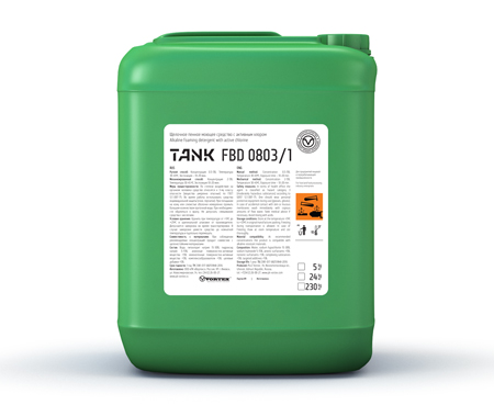 TANK FBD 0803/1, щелочное пенное моющее средство с активным хлором, Vortex (5 л., 1 шт., Розница)