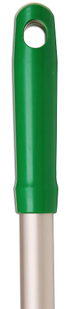 Рукоятка алюминиевая диаметр 23,5 мм, длина 140 см, Профубиратор (зеленый)
