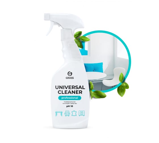 Universal Cleaner Professional, универсальное чистящее средство широкого спектра действия, GRASS (600 мл., 1 шт., Розница)
