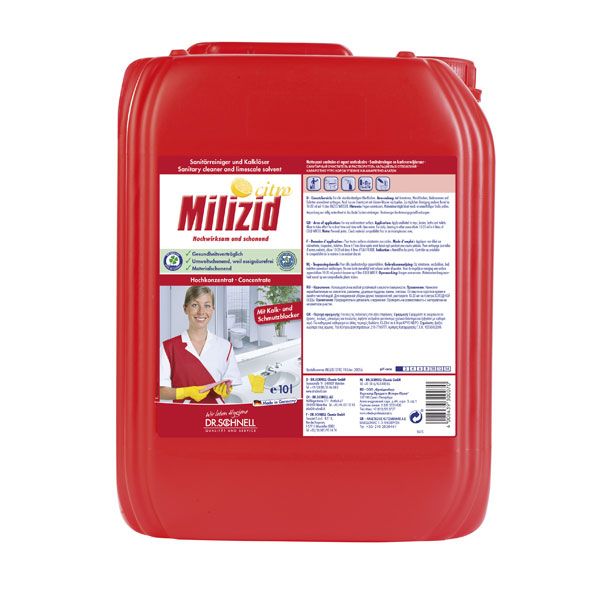 MILIZID, средство для очистки санитарных зон и удаления отложений, Dr.Schnell (10 л., 1 шт., Розница)