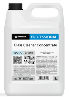 GLASS CLEANER CONCENTRATE, концентрированное моющее средство для стекол, Pro-brite (5 л., 1 шт., Розница)