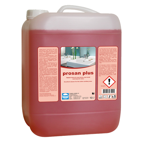 PROSAN PLUS, эффективный очиститель для всей санитарной зоны, Pramol (10 л., 1 шт., Розница)