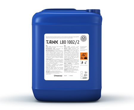 TANK LBD 1002/2, щелочное низкопенное моющее средство на основе ЧАС, Vortex (1 л., 1 шт., Розница)