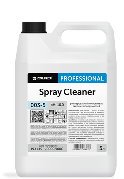 SPRAY CLEANER, универсальное моющее средство для любых поверхностей, Pro-brite (5 л., 1 шт., Розница)