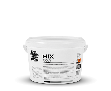 MIX OXY, сухой кислородный отбеливатель на основе перекиси водорода, Cleanbox (3 кг., 1 шт., Розница)