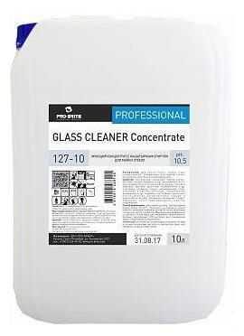 GLASS CLEANER CONCENTRATE, концентрированное моющее средство для стекол, Pro-brite (10 л.)