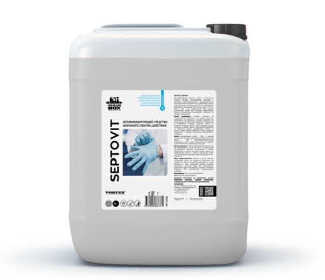 SEPTOVIT, дезинфицирующее средство, CleanBox (5 л., 1 шт., Розница)