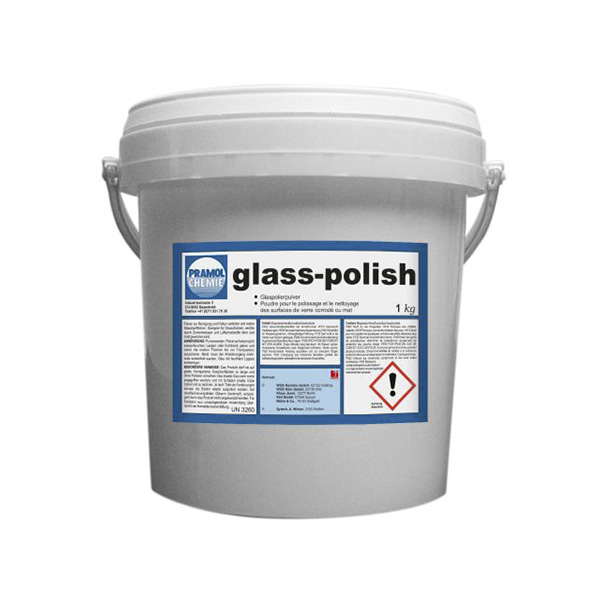 GLASS-POLISH, средство для чистки и полировки травленого и матового стекла, Pramol