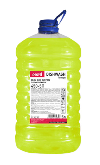 PROFIT DISHWASH, средство для мытья посуды, Profit (5 л., лимон, 1 шт., Розница)