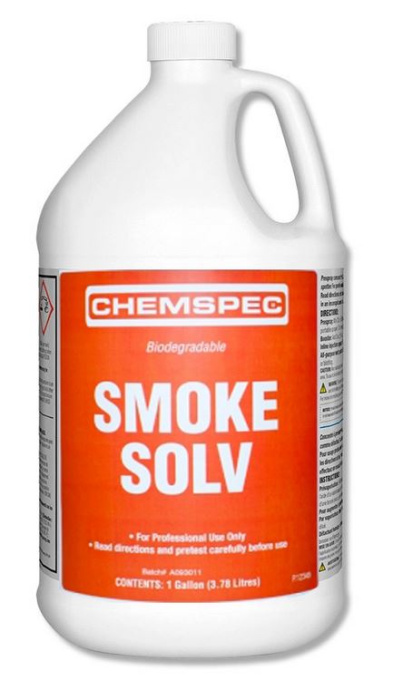 SMOKE SOLV, cредство для удаления запаха дыма после пожара, Chemspec