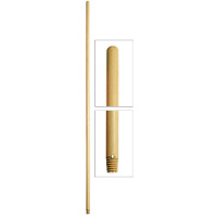Рукоятка деревянная, резьбовая (130 см, диаметр - 24 мм, 1 отверстие), Filmop