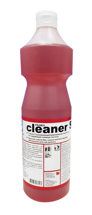 CLEANER S, концентрат для уборки после строительства и ремонта на основе кремниевой кислоты, Pramol (1 л., 1 шт., Розница)