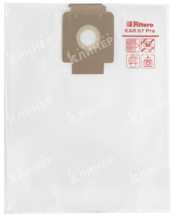 KAR 07 Pro, мешки для промышленных пылесосов Filtero