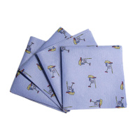 Салфетка универсальная вискозная, 50х50 см., 4шт. КЛИНЕРИСТ (голубой)