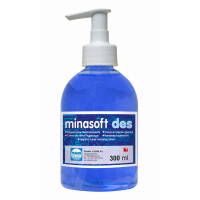 MINASOFT DES, мягкое гигиеническое крем-мыло для рук, без запаха, Pramol (300 мл., 1 шт., Розница)