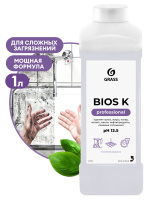Bios – K, высококонцентрированное щелочное моющее средство, GRASS (1 л., 1 шт., Розница)