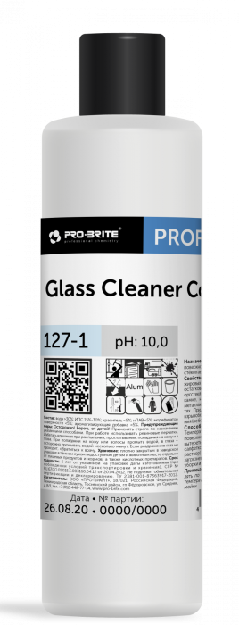 GLASS CLEANER CONCENTRATE, концентрированное моющее средство для стекол, Pro-brite (1 л., 1 шт., Розница)