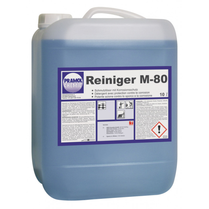 REINIGER M-80, щелочное средство для генеральной уборки промышленных объектов, Pramol (10 л., 1 шт., Розница)