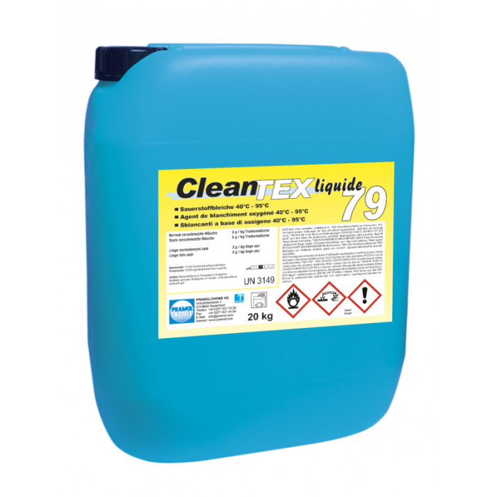 CleanTEX liquid 79, жидкий отбеливатель и пятновыводитель, Pramol