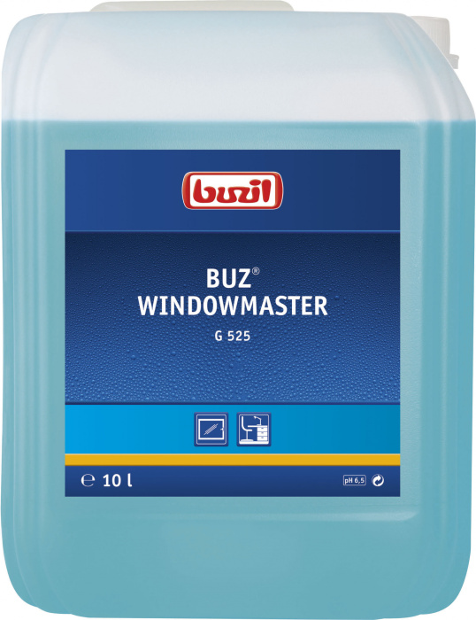 G525 Buz Windowmaster, концентрированное моющее средство для стекол, Buzil (10 л., 1 шт., Розница)