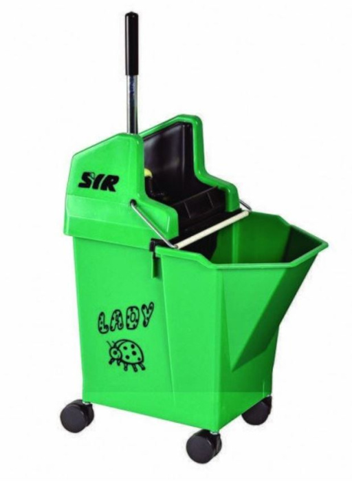 Ведро Lady bag 20 литров, на колесах с отжимом, SYR (зеленый)