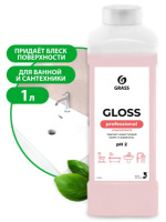 Gloss Concentrate, концентрированное чистящее средство для любых поверхностей, стойких к воздействию кислот, GRASS (1 л., 1 шт., Розница)