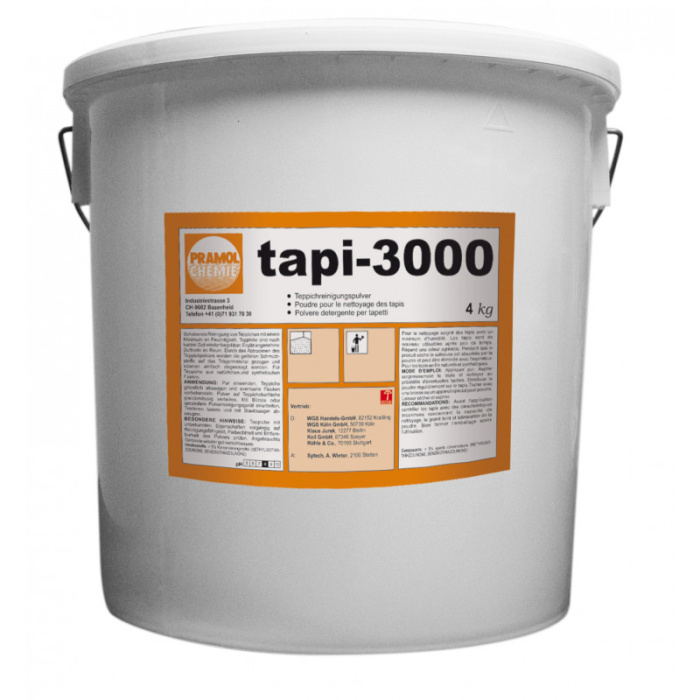 TAPI 3000, порошок для чистки ковров с приятным ароматом, Pramol (10 кг., 1 шт., Розница)