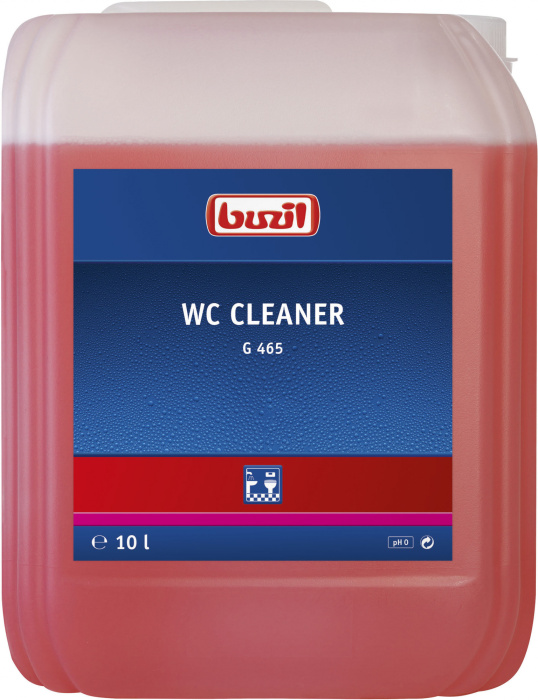 G465 WC Cleaner, гелеобразное средство для унитазов и писсуаров на основе соляной кислоты, Buzil (10 л., 1 шт., Розница)