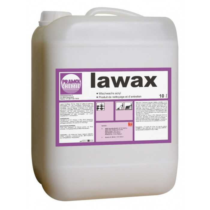 LAWAX, средство для уборки и ухода за полами с дополнительным блеском, Pramol (10 л., 1 шт., Розница)