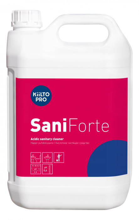 SaniForte кислотное моющее средство для удаления ржавчины, KiiltoClean (5 л.)