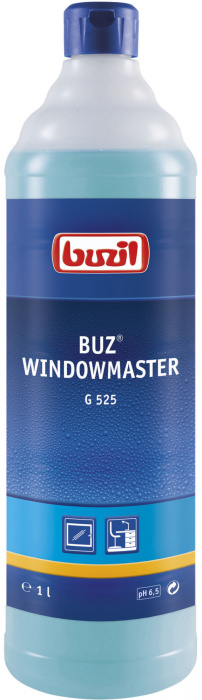 G525 Buz Windowmaster, концентрированное моющее средство для стекол, Buzil (1 л., 1 шт., Розница)
