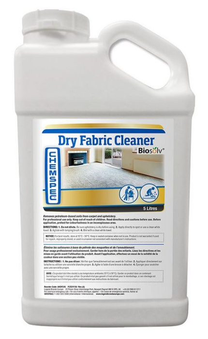 Dry Fabric Cleaner, Средство для сухой чистки мягкой мебели и тканей, Chemspec