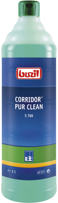 S766 Corridor Pur Clean, усиленное средство для ежедневной очистки пола, Buzil (1 л., 1 шт., Розница)