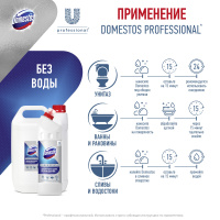 DOMESTOS Professional гелеобразное дезинфицирующее моющее средство, Unilever