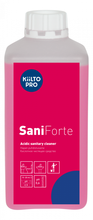 SaniForte кислотное моющее средство для удаления ржавчины, KiiltoClean (1 л.)