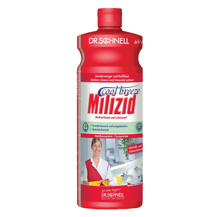 MILIZID COOL BREEZE, средство для очистки санитарных зон и удаления отложений с ароматом морской свежести, Dr.Schnell (1 л., 1 шт., Розница)