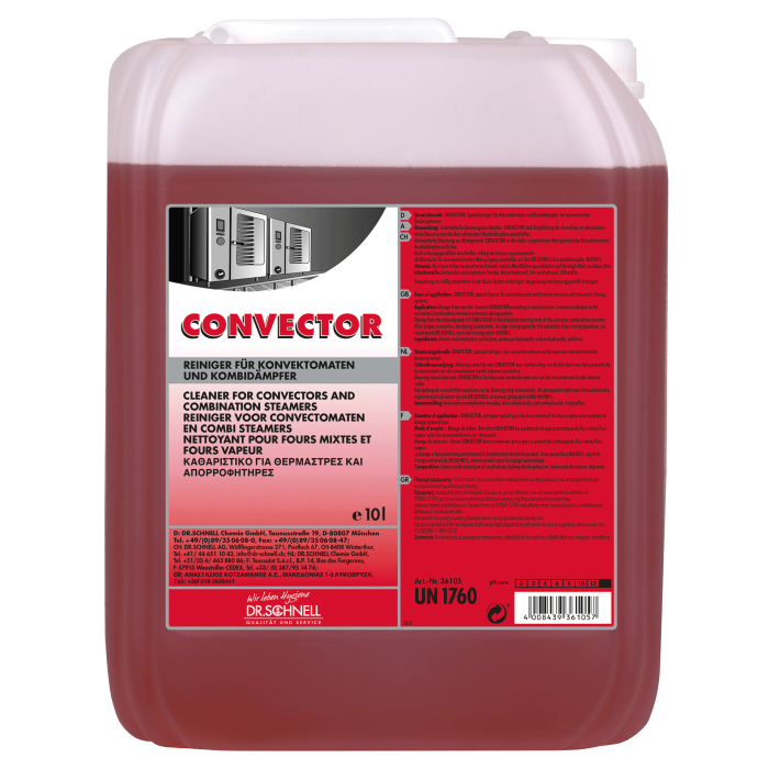 CONVECTOR, очиститель для конвекторных печей, DR.Schnell (10 л., 1 шт., Розница)