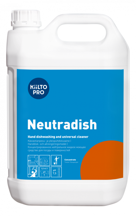 Neutradish нейтральное средство для посуды, KiiltoClean (5 л.)