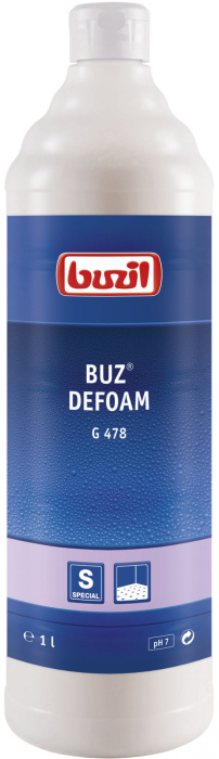G478 Buz Defoam, пеногаситель, Buzil (1 л., 1 шт., Розница)