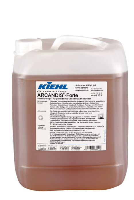 ARCANDIS®-Forte, сильнощелочное моющее средство для гастроемкостей и пищевых лотков, KIEHL