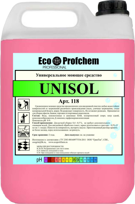 Unisol, универсальное моющее средство, Eco Profchem
