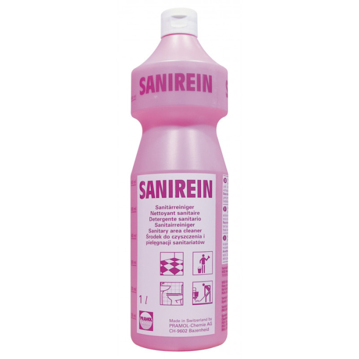 SANIREIN, хорошо разлагаемое, концентрированное средство для всей санитарной зоны, Pramol