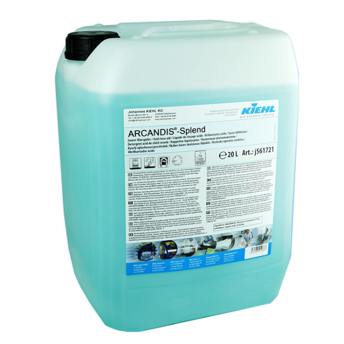 ARCANDIS®-Splend, кислотный ополаскиватель для использования в промышленных посудомоечных машинах, KIEHL