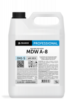 MDW A-8, концентрат для машинной мойки посуды и тары в жёсткой воде и в воде средней жёсткости, Pro-brite (5 л., 1 шт., Розница)