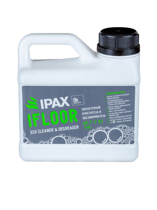 Ifloor, низкопенное нейтральное средство для ручной и механической уборки, IPAX (1 л., 1 шт., Розница)
